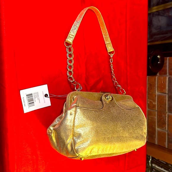 WOW POSHMARK - Authentic NWT Gold Leather HOBO Friday Date Night Supermodel Bag - Picture 14 of 16